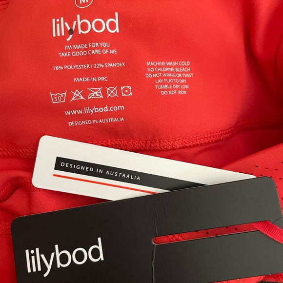 Leggings Lilybod Lilybod Arizona Long Yoga Leggings Tangerine Sz M NWT $78 NEW - Picture 4 of 8